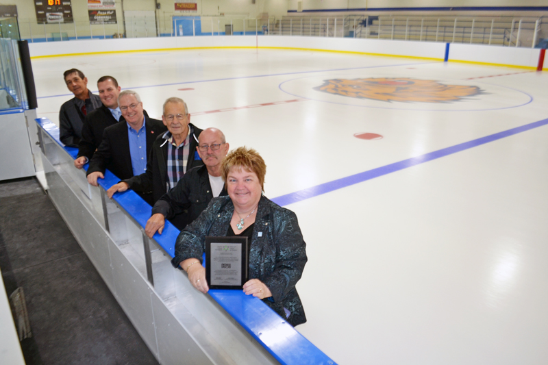Morrisburg unveils arena renovations and Lions’ pride with new in-ice logo