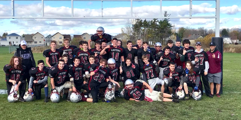 Junior Boys Ravens win EOSSAA football championship