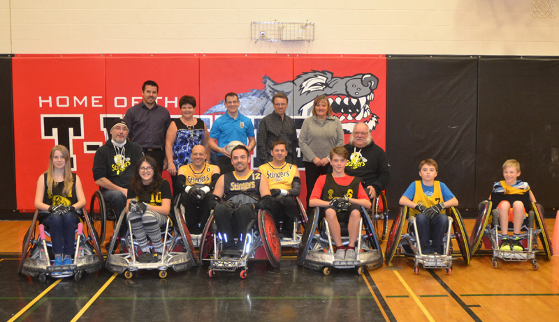Russell High School students experience wheelchair rugby