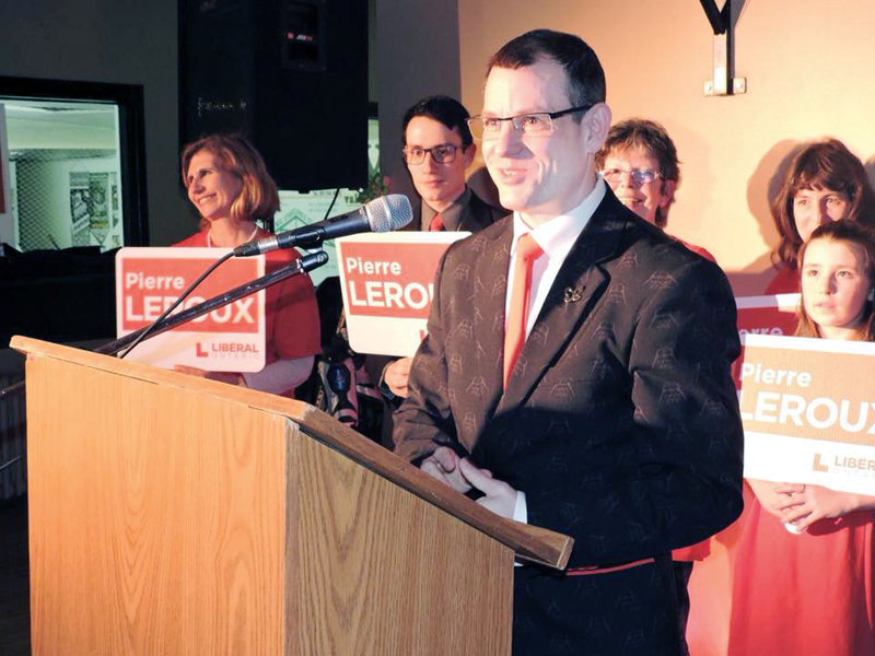 Leroux nomination party filled with cheers and applause