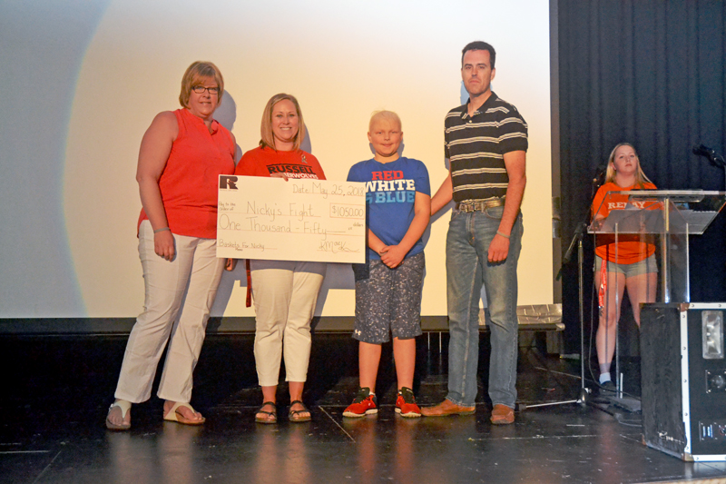 Recognizing a community member during Relay for Life