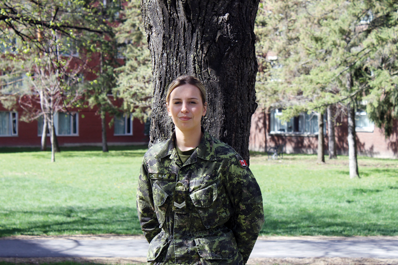 Limoges resident parades with Ceremonial Guard