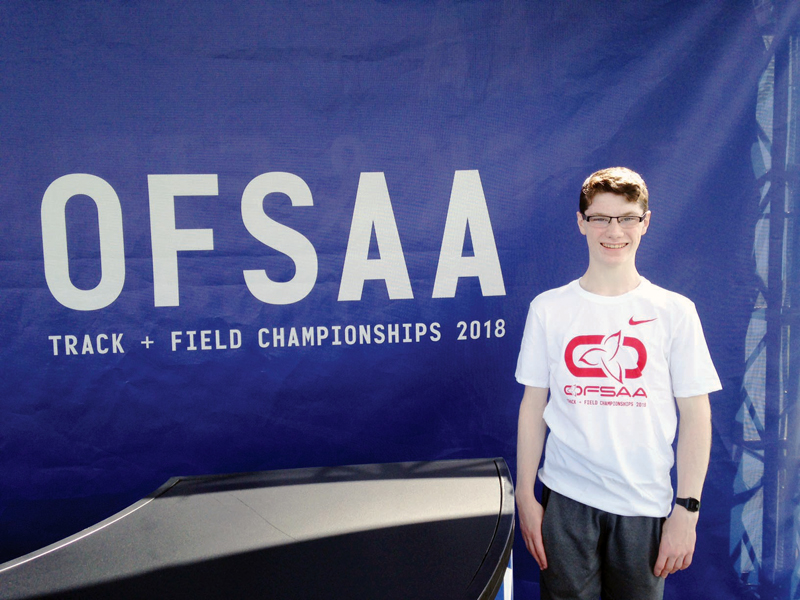 Kreft fares well at OFSAA track meet