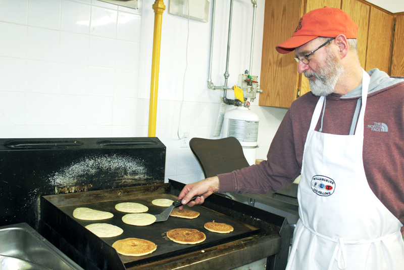 Food and fellowship at pancake breakfast