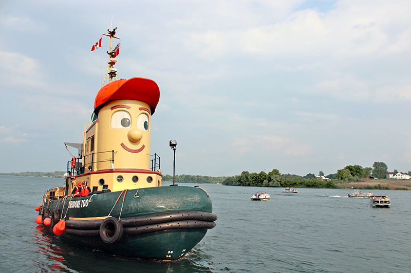 Theodore Too docks in Cornwall harbour