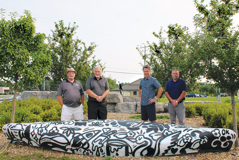 Art on the Long Sault roundabout