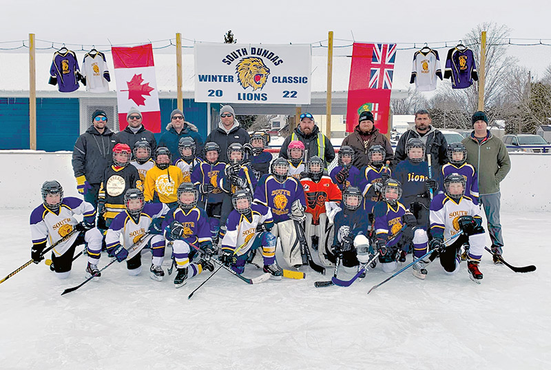 New rink shack at Haldane Park in Iroquois