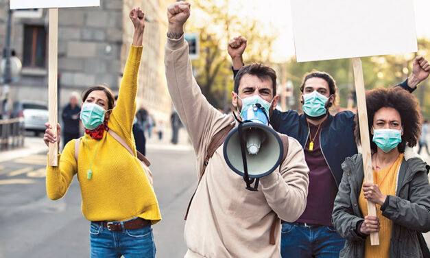 Public service workers go on strike during negotiations with the government