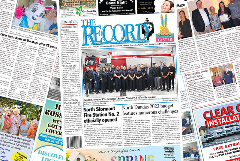 Keep Local Journalism In our Area – See The Record’s April 6, 2023 Edition Here!