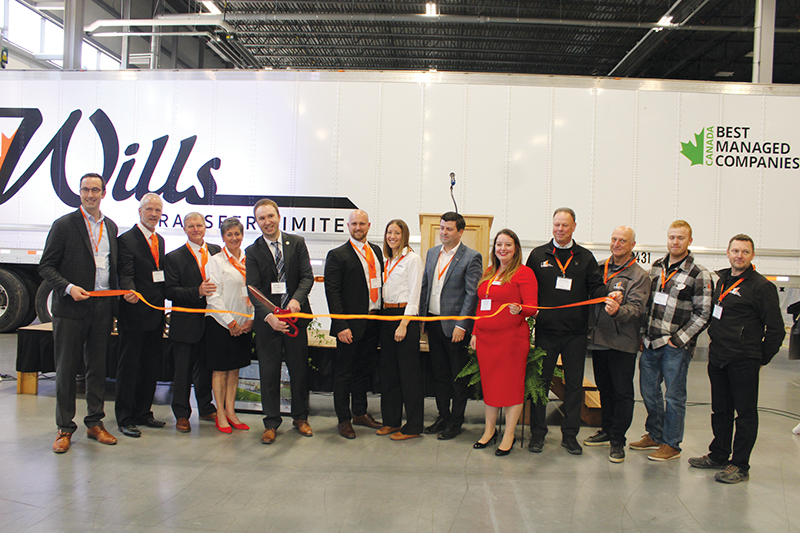 Official opening Cornwall branch, Wills Transfer Ltd.