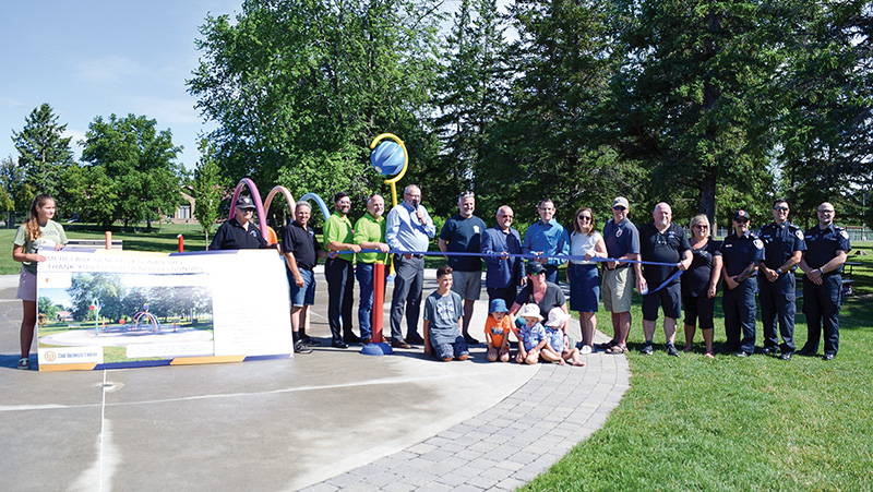 Yahoo Park splash pad inauguration