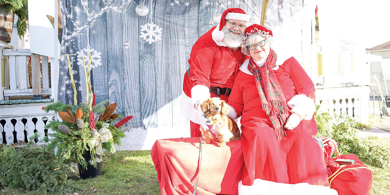 Santa and Mrs. Claus made new friends at the Winchester Christmas Market