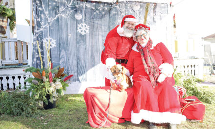 Santa and Mrs. Claus made new friends at the Winchester Christmas Market