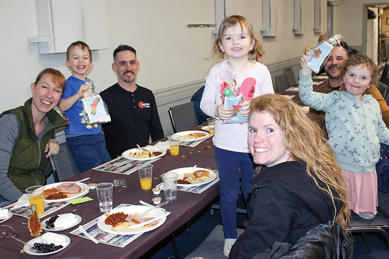 Smiles all around at the “Sugaring Off” Pancake Supper!