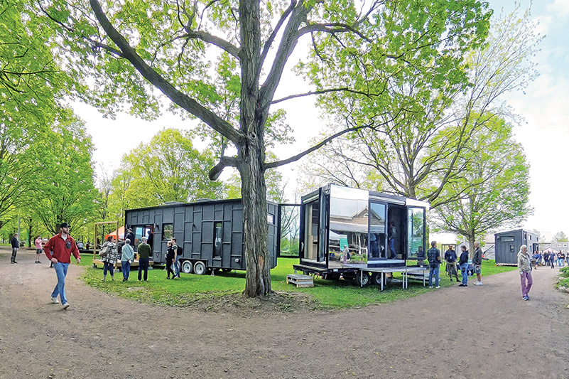 How much room do you really need? Tiny house show provides options