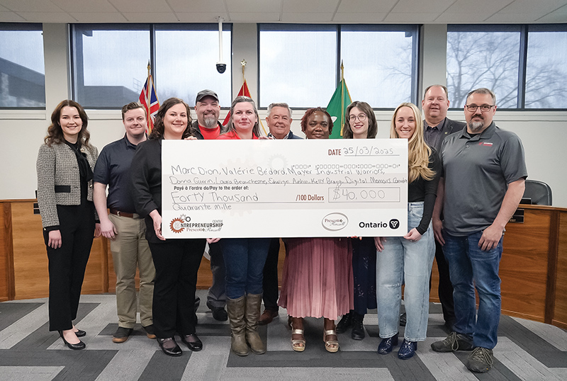 Recent graduates of Prescott-Russell Starter Company Plus program