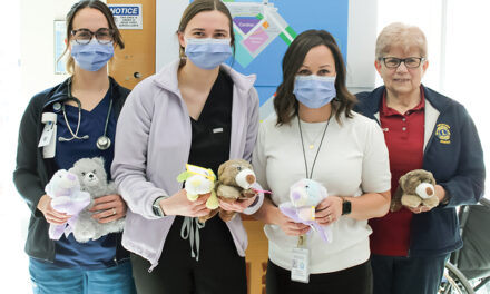 Lions provide stuffies to help pediatric patients