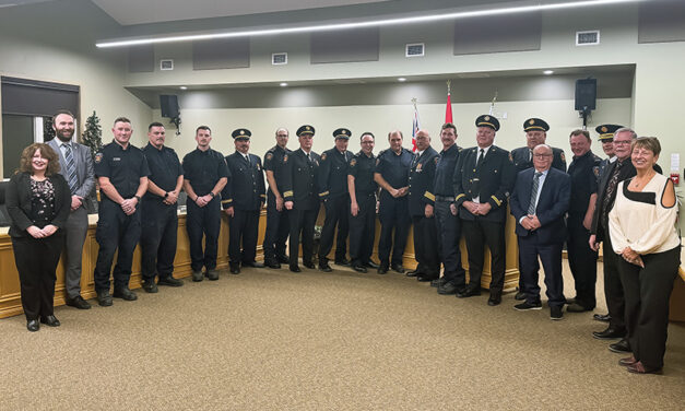 South Stormont honours 18 firefighters for milestone years of service