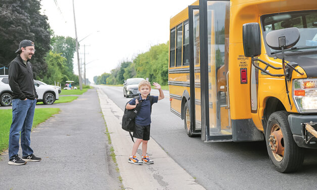 Signs of the season: Waiting for the bus